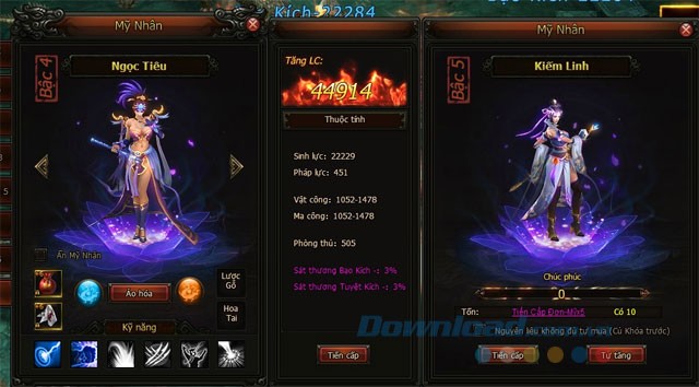 Hệ thống mỹ nhân xinh đẹp