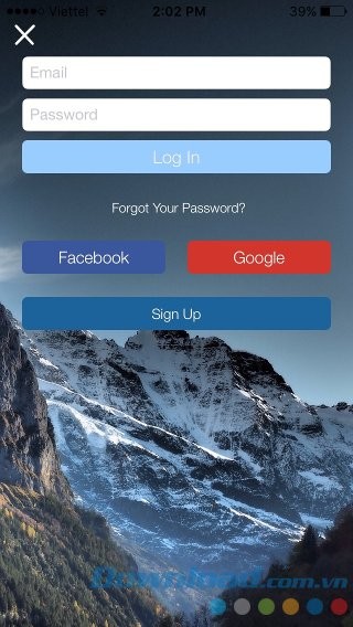 Đăng nhập ứng dụng