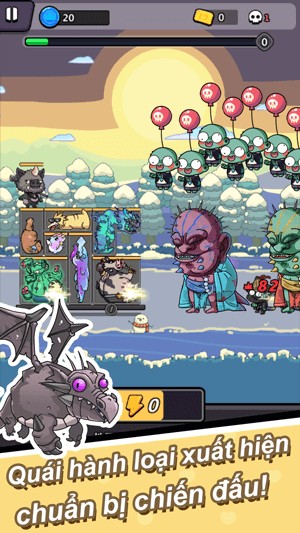 Nhiều loại quái xuất hiện