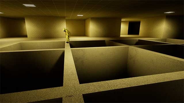 Bạn đang bị lạc trong mê cung Backrooms và phải làm bất cứ điều gì để tồn tại