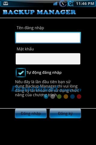 Backup Manager for Android
