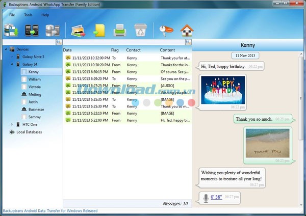 Backuptrans Android WhatsApp Transfer
