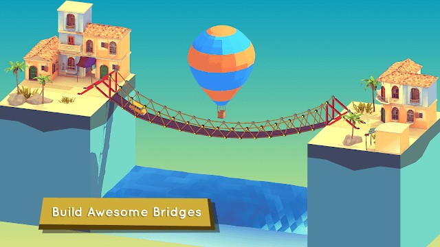 Xây những cây cầu có kiến trúc tuyệt vời trong game Bad Bridge