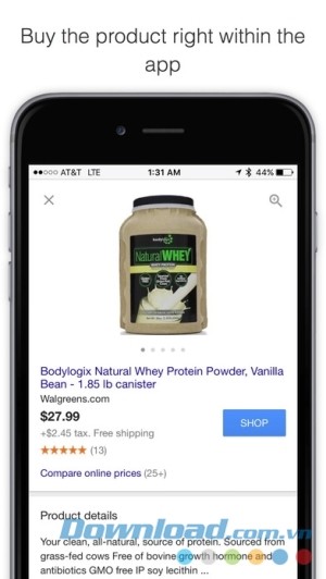 Bakodo Pro cho iOS mua sản phẩm ngay trên ứng dụng