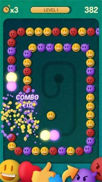 Loại bỏ bóng liên tiếp để nhận combo