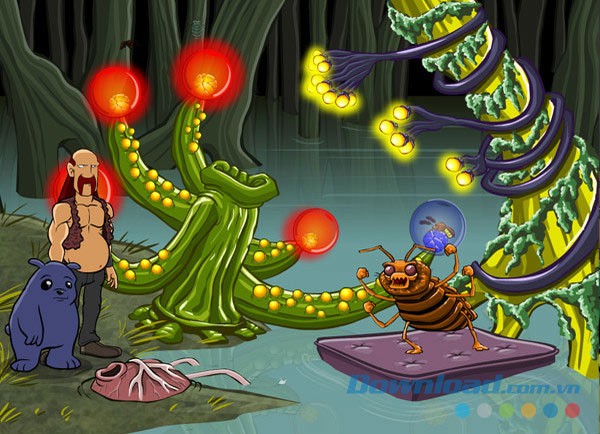 Đối mặt với vô vàn thử thách từ những kẻ thù trong game phiêu lưu Ballads of Reemus: When the Bed Bites trên máy tính