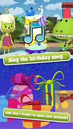 Cùng nhau hát bài chúc mừng sinh nhật và mở quà