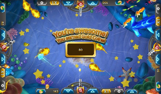 Trò chơi Bắn cá ăn xu cho Android