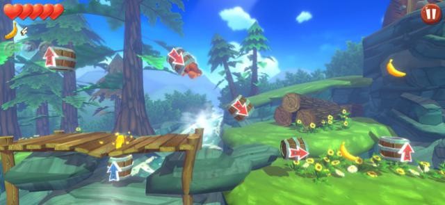 Bắn mình qua những chiếc thùng để di chuyển về đích