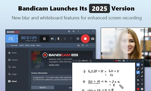 Khám phá những điểm mới về UI và tính năng trên Bandicam 2025