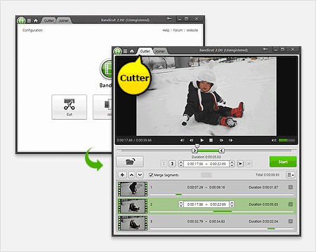 Cắt và nối video dễ dàng với Bandicut Video Cutter