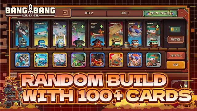 Xây dựng ngẫu nhiên với hơn 100 thẻ