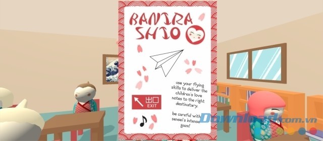 Giao diện chính của game miễn phí Banira Shio cho máy tính