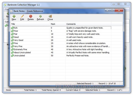 Banknote Collection Manager