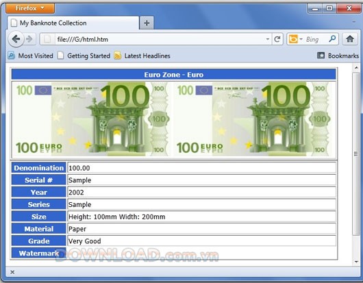 Banknote Collection Manager