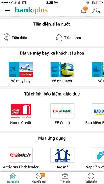 Thanh toán tiền điện