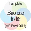 Mẫu Báo Cáo Lãi Lỗ - Download Miễn Phí