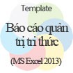 Báo cáo quản trị tri thức - Template