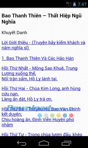 Bao Thanh Thiên for Android