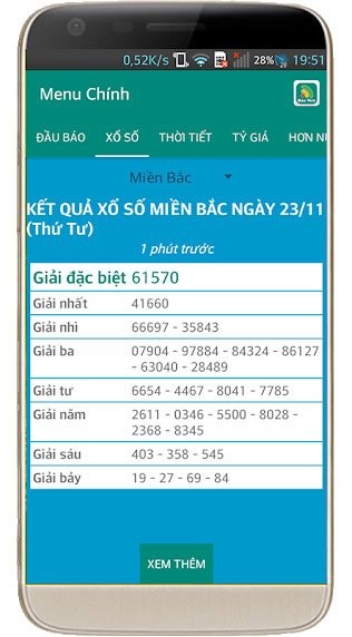 Kết quả xổ số