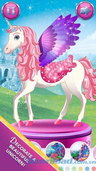 Trang trí ngựa trắng