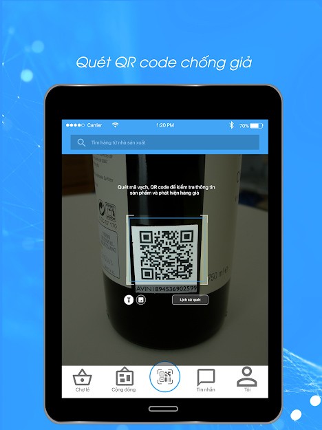 Quét mã QR trên Barcode Việt