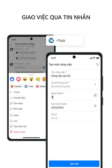 Giao việc qua tin nhắn