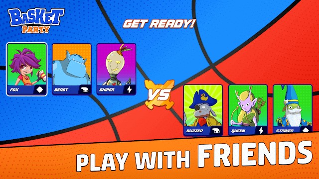 Chơi bóng rổ cùng bạn bè