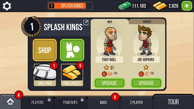 Tham gia vào các trận đấu bóng rổ 1-1 trong game Basketball Battle