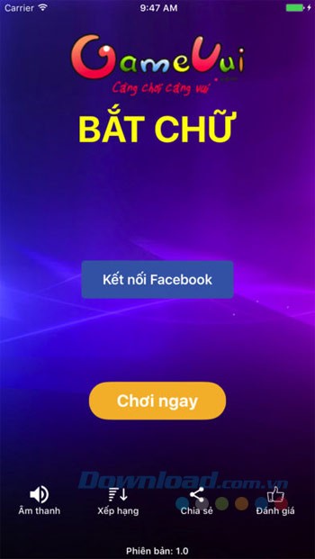 Bắt chữ GameVui cho iOS