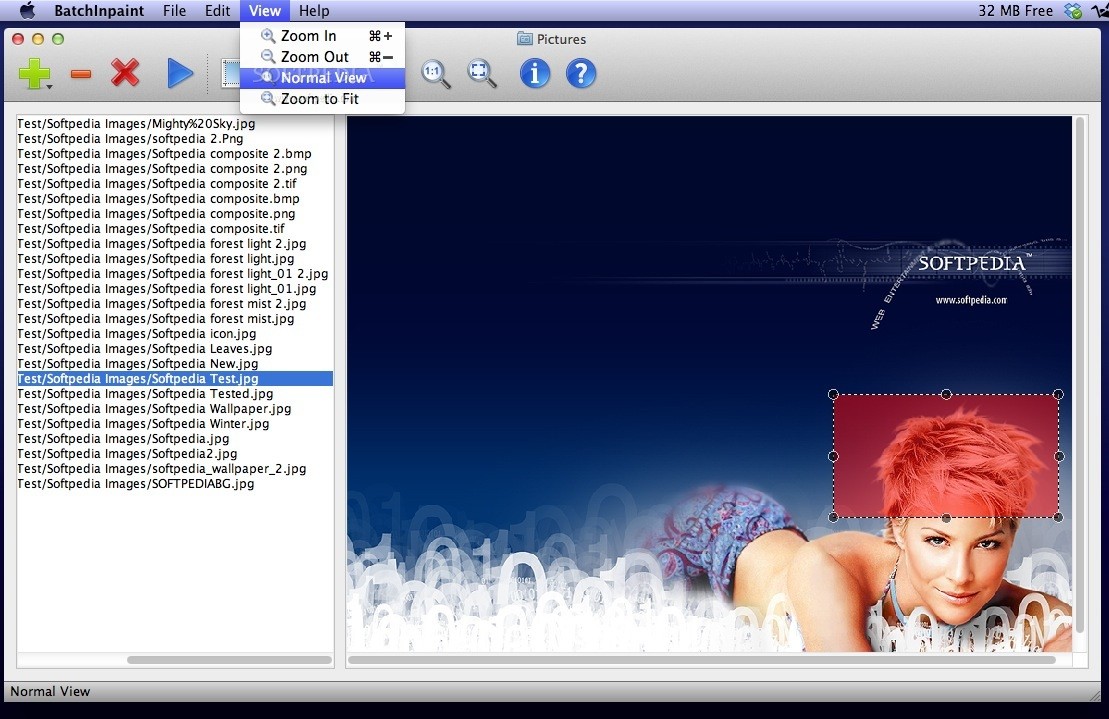 Phóng to thu nhỏ khi chọn