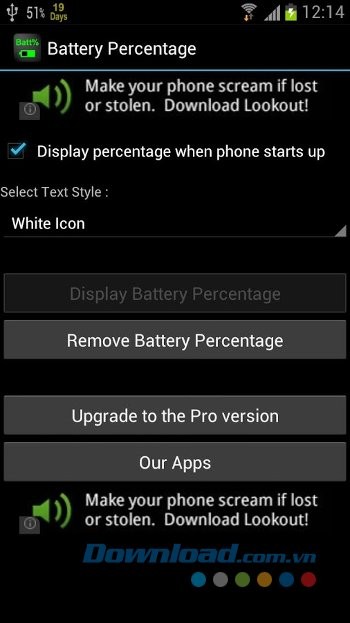 Giao diện đơn giản