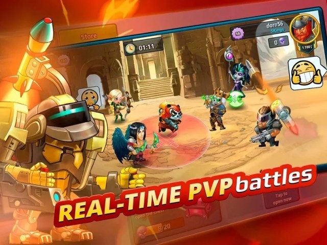 Các trận đánh PvP thời gian thực