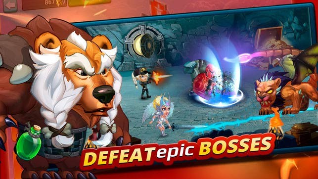 Đánh bại boss hùng mạnh