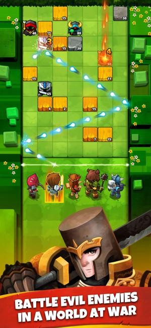 Chiến đấu với kẻ thù theo phóng cách phá gạch trong game Battle Bouncers