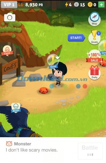 Các bối cảnh trong game Battle Camp cho Android