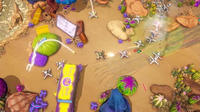 Bắn máy bay chiến lược với góc nhìn top-down 3 chiều trong Battle Drones