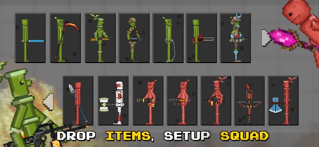 Trang bị vũ khĩ, vật phẩm và thiết lập quân đội