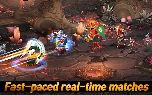 Tham gia các trận chiến tổ đội 3v3 trong thời gian thực