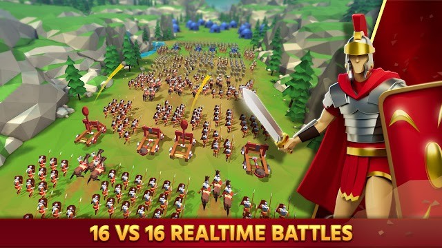 Battle Rivals - Epic Clash cho bạn tham gia trận chiến thời gian thực 16 vs 16