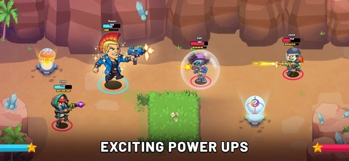 Nhiều power-up mạnh mẽ cho bạn sử dụng