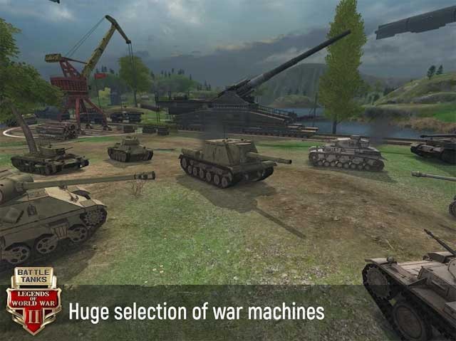 Battle Tanks: Legends of World War II có rất nhiều xe tăng để bạn lựa chọn