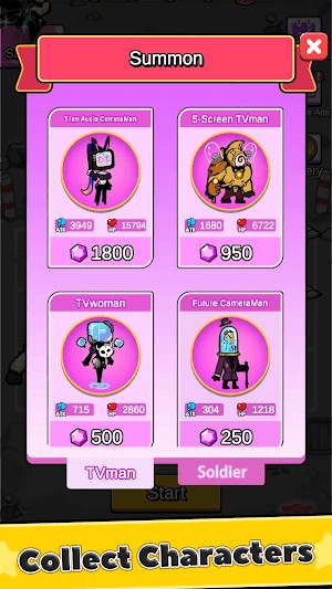 Thu thập các nhân vật