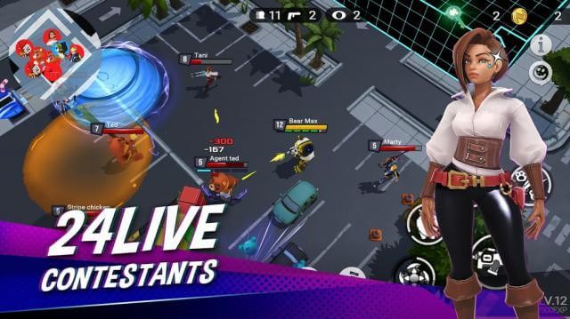 Tham gia trận đấu gồm 24 người chơi trực tuyến