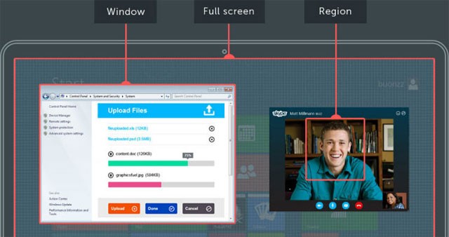 FlashBack Express cung cấp 2 cách chụp màn hành tiện lợi