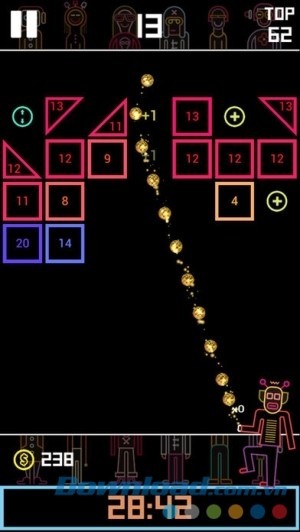 BBTAN cho iOS bắn bóng phá gạch