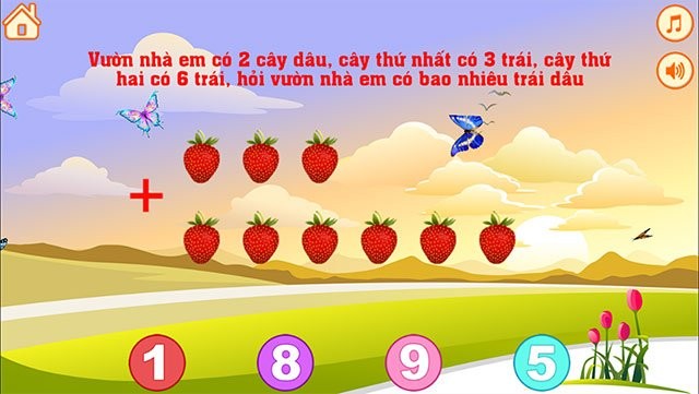 Bé học đếm số