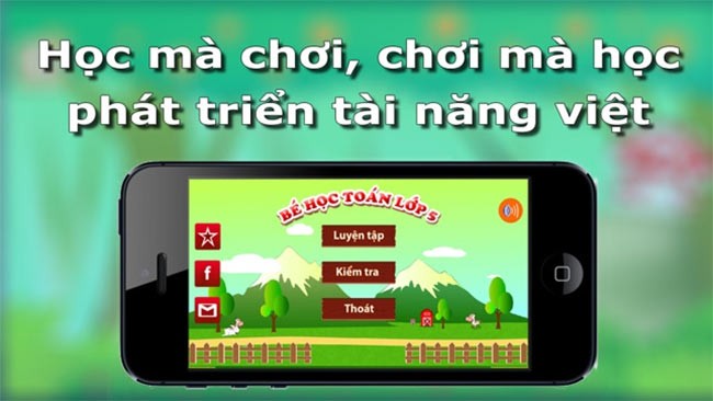 Bé học Toán lớp 5 cho iOS
