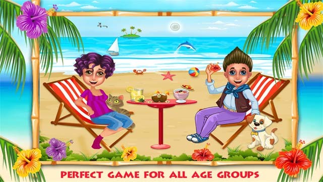 Phục vụ những vị khách tại quán ăn bên bờ biển