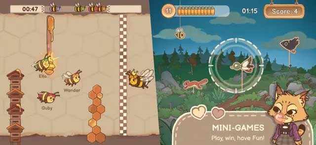 Nhiều mini game thú vị